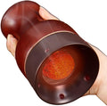 天然泗滨砭石温按摩仪 Hot Stones Massage Set 背部推拿按摩开背全身刮痧工具加热罐玄黄 HomeOffice Body Electric Massagers