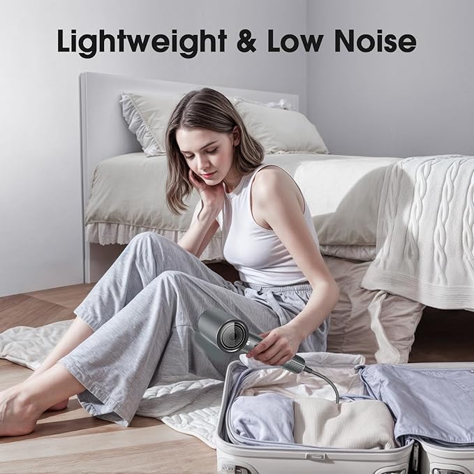 Hair Dryer Professional Ionic Hair Dryer for Fast Drying High Speed Hair Blow Dryer with Diffuser for Home Salon Travel Constant Temperature Hair Care Without Hair Damage