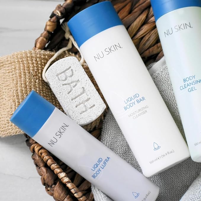 Nu Skin Liquid Body Bar | Moisturizing Cleanser for Soft Refreshed Skin | Gentle Body Wash with Light Invigorating Fragrance | 16.9 oz | 2 Pack