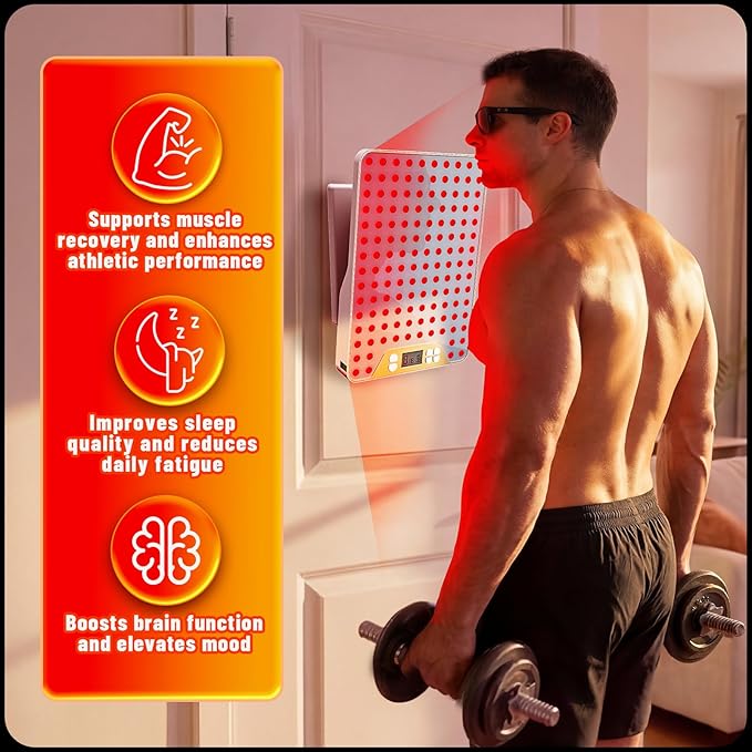 Red Light Therapy DevicePortable LED Red Infrared Light Device with 630nm 660nm &amp 850nm Combination Light for Face and Body 9 Adjustable Timer Settings Adjustable Angle Includes GogglesWhite
