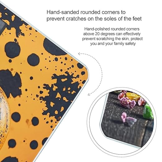 Pumpkins and Candies Scale for Body Weight Smart Scales Digital Bathroom Scale High Precision Weighing Scales with Large Display Weighing Machine for People