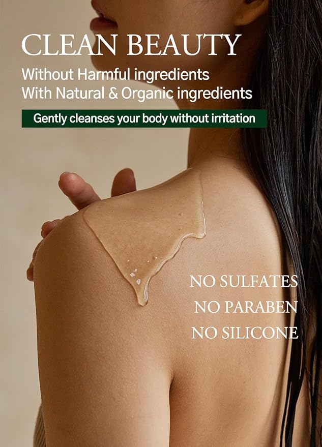 laferme Low pH balanced Gentle Korean Body Wash with Natural &amp Organic Ingredients Hypoallergenic for Sensitive Skin Moisturizing &amp Hydrating for Dry Skin For Women &amp Men 33 Fl Oz Lav