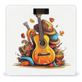 Funny Cartoon Hats Guitar Scale for Body Weight Precision Bathroom Weighing Scales with Back Lit LCD Display Sturdy Tempered Glass Body Weight Scales Digital Bathroom Scale 400lb