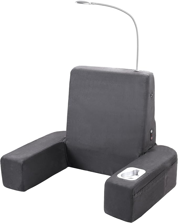 Carepeutic Bed Lounger with Heated Comfort Massager Gray1 Count (Pack of 1)
