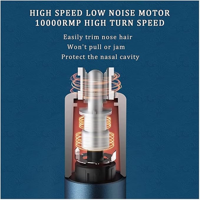 Ear and Nose Hair Trimmer Clipper for Men &amp Women USB Rechargeable Professional Eyebrow Trimmer Smart Cleaning System Waterproof Facial Hair Remover