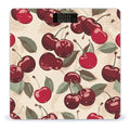 Cherry Pattern Bathroom Scale for Body Weight LCD Display Digital Bathroom Scale Tempered Glass Bathroom Weight Scales Fashion Smart Scales for Home Bedroom 400 Lb