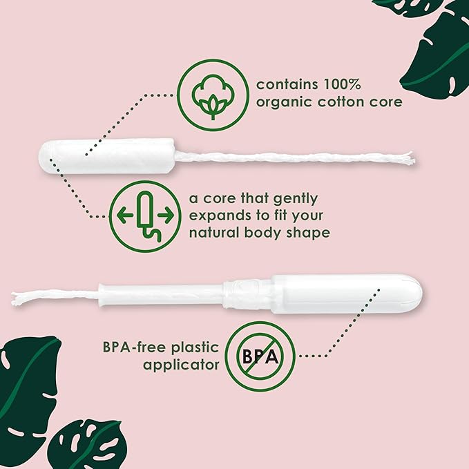 L. Cotton Tampons Regular/Super Absorbency Multipack Free from Chlorine Bleaching Pesticides Fragrances or Dyes 42 Count x 2 Packs (84 Count Total)