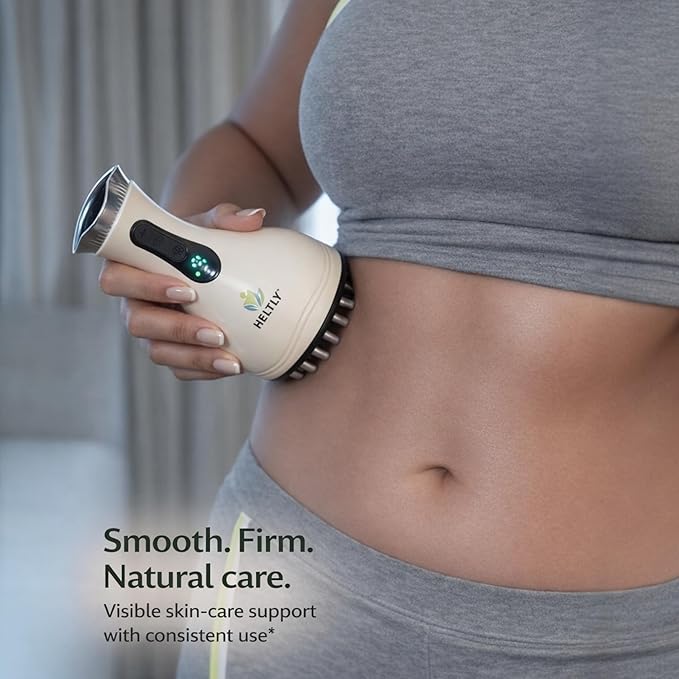 Pulse Sculpt Pro Electric Body Massager with Heat &amp Vibration – USB Rechargeable Full Body Massage Device with 23 Massage Heads for Muscle Relaxation &amp Skin Appearance Improvement