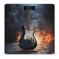 Electric Guitar Scale for Body Weight Anti-Slip Tempered Glass Digital Bathroom Scales Clear LCD Display Weighing Scale Safe Rounded Corners Smart Scales