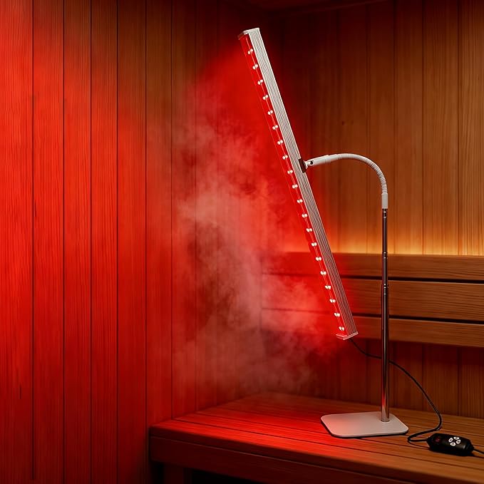 Red Light Therapy for Body Face Infrared Light Therapy for Sauna with Adjustable Stand 660nm and 850nm Near Infrared LED Lights Panel