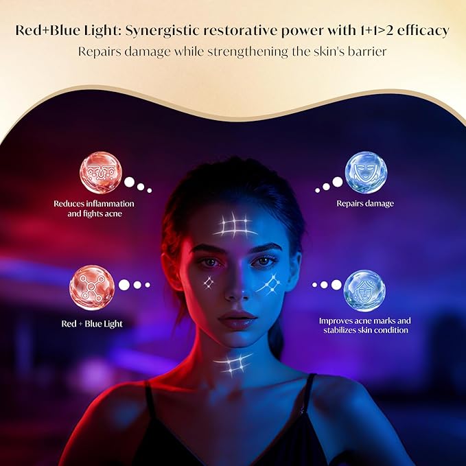 Red Light Therapy Mask for FaceLed Face Mask Light TherapyInfrared Light TherapyAnti-Wrinkle Face Light Therapy Device at HomeFace CareGift for WomenFacial Mask Pink