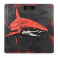 Red Black Shark Bathroom Scale Automatic Power On/Off Body Scales LCD Backlight Display Square Digital Scale Rounded Corners Bathroom Scales for Home Bedrooms