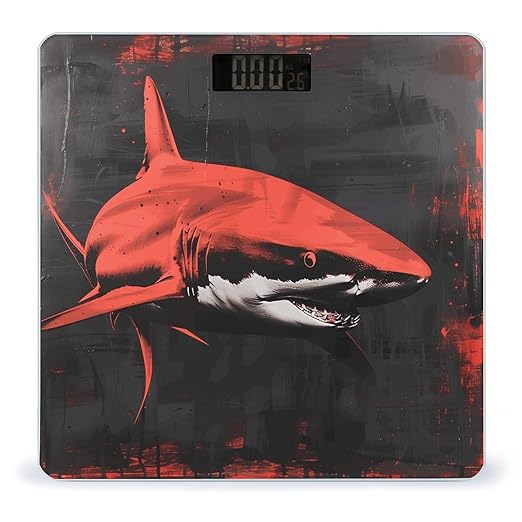 Red Black Shark Scale for Body Weight Smart Scales Digital Bathroom Scale High Precision Weighing Scales with Large Display Weighing Machine for People