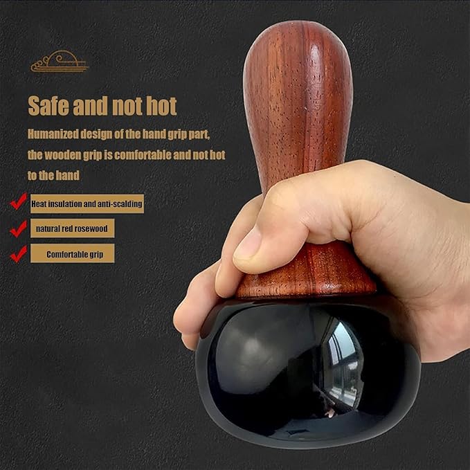 Hot Stone Electric Massager Natural Stone Heating GuaSha Scraping Massage Stones with Warmer Kit Basalt Hot Stones with Heater Kit for Massage Home SPA Relaxation Treatment Pain Relief