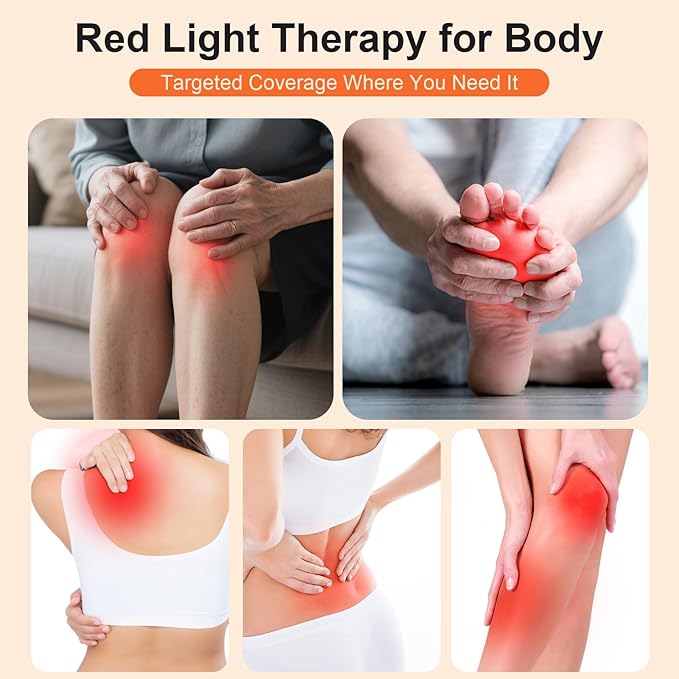 Red Light Therapy for Legs &amp Feet Infrared LED Leg Wrap with 660nm Red &amp 850nm Near Infrared Light for Muscle Recovery Relaxation &amp Circulation 5 Modes &amp Timer Settings