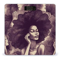 African Hair Black Women Scale for Body Weight Highly Accurate Digital Bathroom Scale Sturdy Tempered Glass Weighing Scales with LCD Display Fashion Body Fat Smart Scales 400lb