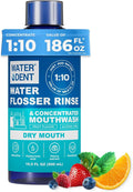 Concentrated Irrigant and mouthwash Dry Mouth | Add to Water Flossers | Fruit Flavor | When dilluted 16.9 fl.oz = 186 fl.oz | Alcohol Free Fluoride Free. Made in USA (Non-Medical) WATER DENT