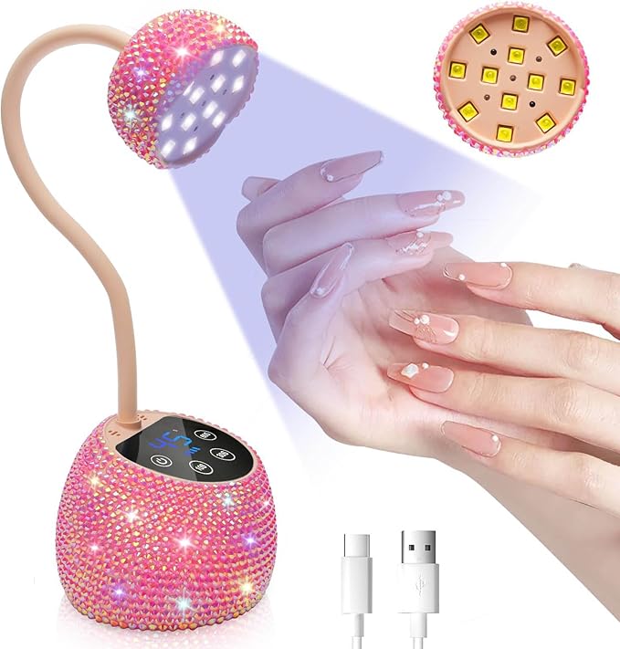 Mobile Transducer Unguis Dryer Rechargeable Battery Run Rapid Curing Light for Gel Rub and Polyacrylate Hoofs Plan Professional Rechargeable Unguis Lamp