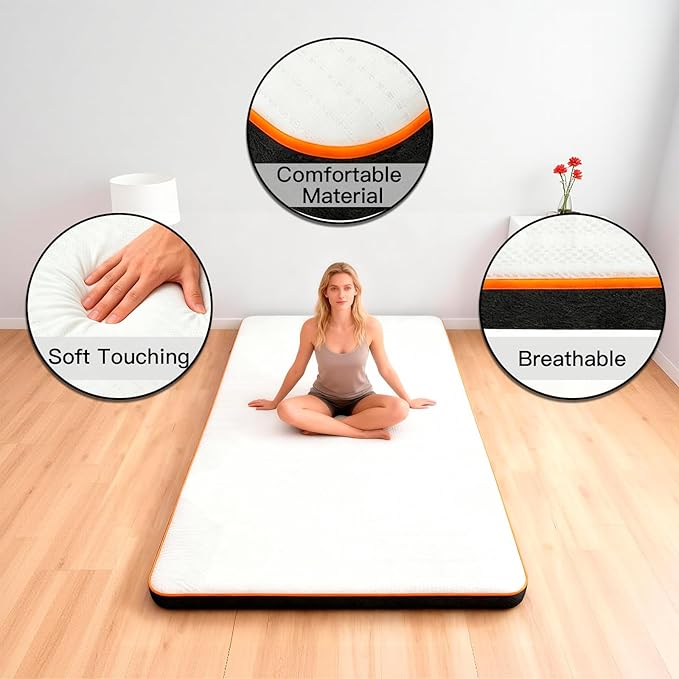 F&ampG Full Body Massage Heating Mat Heating Massage Mattress with 9 Airbags Improving Sleep 3 Modes 3 Heating to Relieve Discomfort in Shoulders Waist and Legs for Home UseSize(38x80)