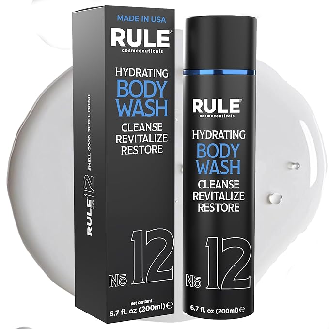 No.12 Body Wash Shower Gel for Men with Shea Butter Aloe Vera Chamomile and Coconut Oil for Skin Cleanse Hydration Revitalize &amp Restore Perfect for Daily Use 200 mL