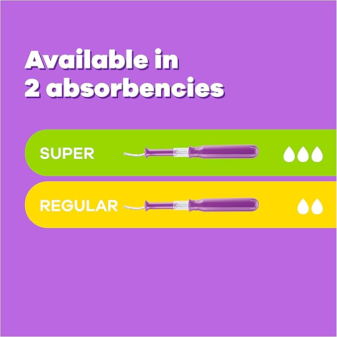 Tampax Compact Radiant Tampons for Women with LeakGuard Braid &amp Extendable Applicator Super Absorbency Unscented 84 Count (3 Packs of 28)