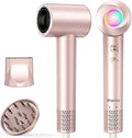Hair Dryer 160000 RPM High-Speed Ionic Blow Dryer with Diffuser Professional Hairdryer for Fast Drying 500 Million Negative Ions Low Noise Compact Hair Blow Dryer for All Hair Types Metallic