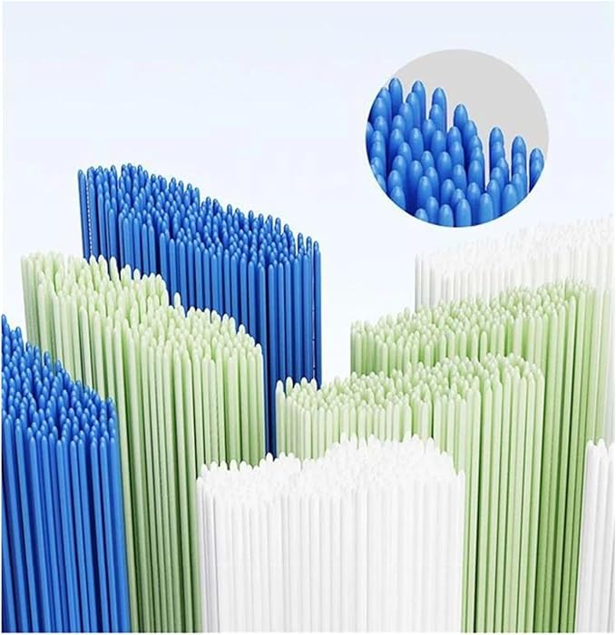 Suitable Compatible for SUMKYLE Electric Toothbrush Head EA320/EA315 Dupont Bristles Adult Replacement Replace Nozzles with Cover(4PCS Black)