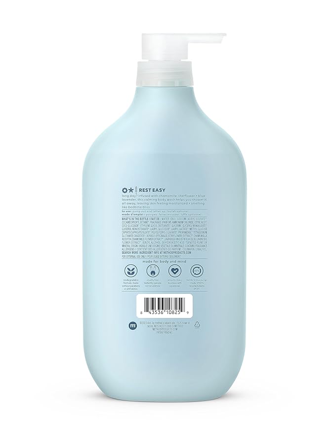 Method Body Wash Wind Down Paraben and Phthalate Free 28 FL Oz (Pack of 1) &amp Body Wash Pure Peace Paraben and Phthalate Free 28 oz (Pack of 1)