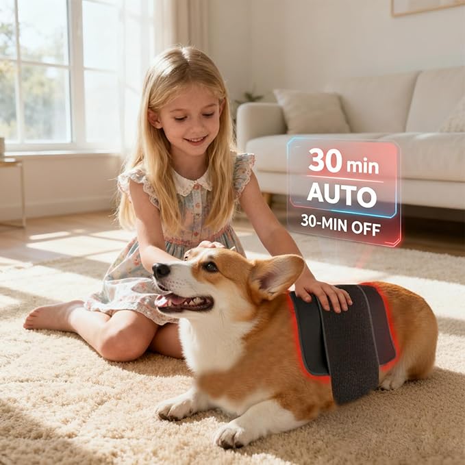 Red Infrared Light Therapy Pad for Pets126-LED 15.7 ×11.8 inch Wearable Infrared Device for Relieve Muscle Soreness (1 Pcs)