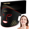 Red Light Therapy for Face 850nm Near Infrared LED Face Mask 4 Light Modes Portable Rechargeable Red Light Therapy Mask Skincare Device for Facial Rejuvenation