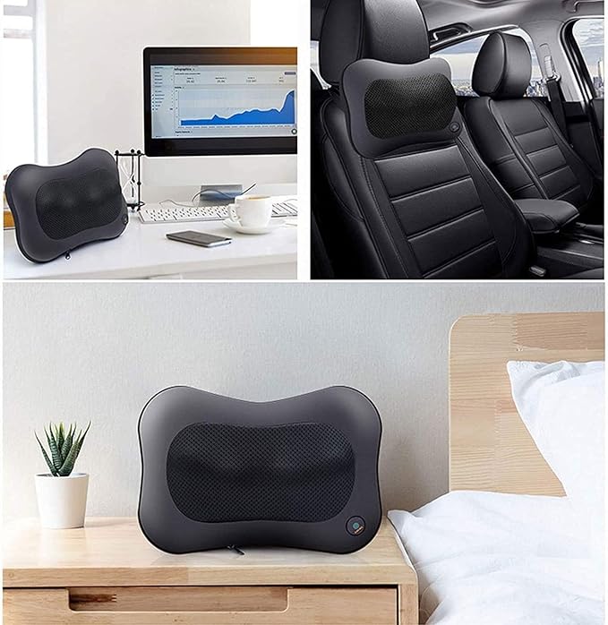 TOEWOE Back and Neck Massager with Heat Deep Tissue Kneading Massager Electric Back Massage Pillow for Back Neck Shoulders Legs Foot Body Muscle Pain Relief