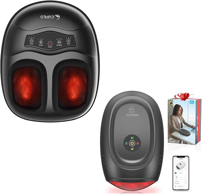 COMFIER CuPiLo Shiatsu Foot Massager with Heat Hand Massager