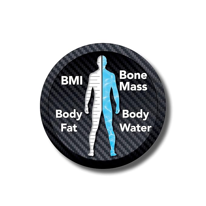 Thinner by Conair Scale for Body Weight Digital Bathroom Scale with Body Fat Muscle and BMI in Black