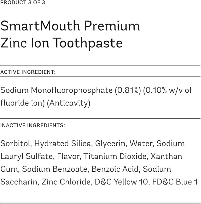 SmartMouth Original Fresh Breath Oral Care Bundle - Mouthwash Single Packs Fluoride Anti‑Cavity Zinc Toothpaste &amp Dry Mouth Dual‑Action Mints - Sugar Gluten &amp Alcohol-Free - 10 Packs 6 oz