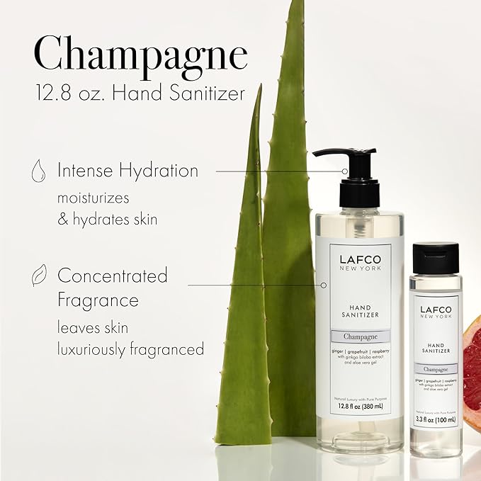 LAFCO New York Hand Sanitizer Champagne - 12.8 fl oz - Purifies &amp Hydrates - FDA Approved - Cruelty Free