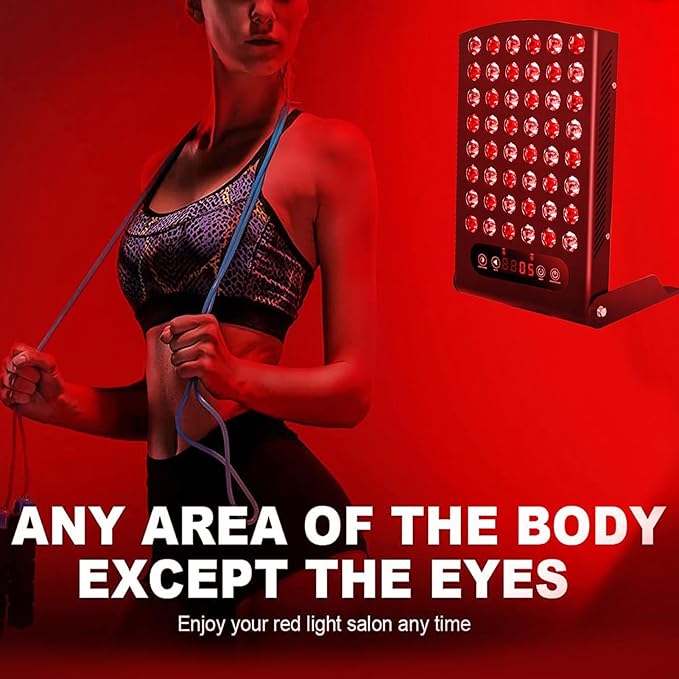 GOURIXIN Red Light Therapy Panel 660nm 880nm Dual Chip Clinical Grade LED Near Infrared Light Therapy Device with Timer and Adjustable Stand for Body Face Recovery