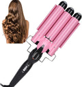 YUYTE 3 Curling Iron Wand Adjustable Hair Waver Crimper with Temperature Control Hair Styling Tool for Waves and Curls