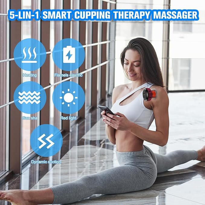 Cupping Kit for Massage (Red)
