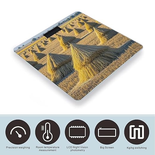 Pile of Grain Scale for Body Weight Smart Scales Digital Bathroom Scale High Precision Weighing Scales with Large Display Weighing Machine for People
