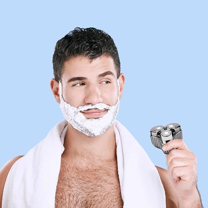 Compact Rechargeable Electric Shaver For Men Waterproof Zinc Alloy Mini For Travel And Grooming