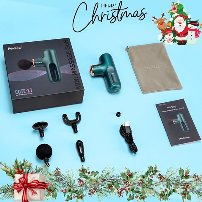 Super Mini Massage Gun Percussion Deep Tissues Muscle Massager Compact Sports Travel Massage Gun Portable Handheld Massager for Home Gym Office Outdoors