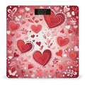 Valentine Pattern Weight Scale Large Bathroom Scales Digital Weight with Bright LED Display Non Slip Automatic Weighing Scale Fashion Weighing Machine for Body