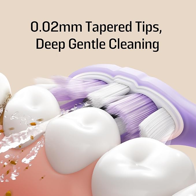 Soocas Multiclean Ultra Soft Electric Toothbrush Replacement Heads Compatible with Both NEOS II and NEOS II Ultra 2 Brush Heads White