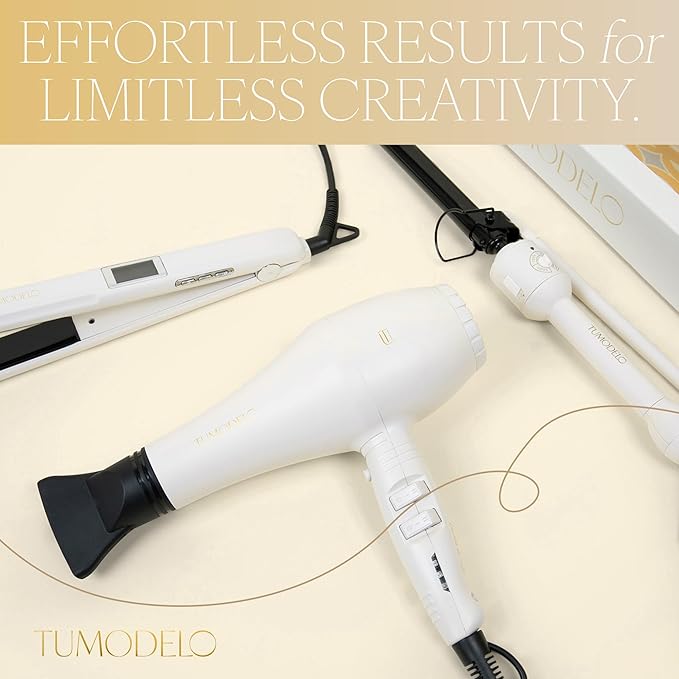 Marcel Curling Iron ¾” Professional Power Barrel – Nano Titanium Ionic Heat Technology for Long-Lasting Curls Temperature Control Ceramic Coating Versatile for Fine to Thick Hair