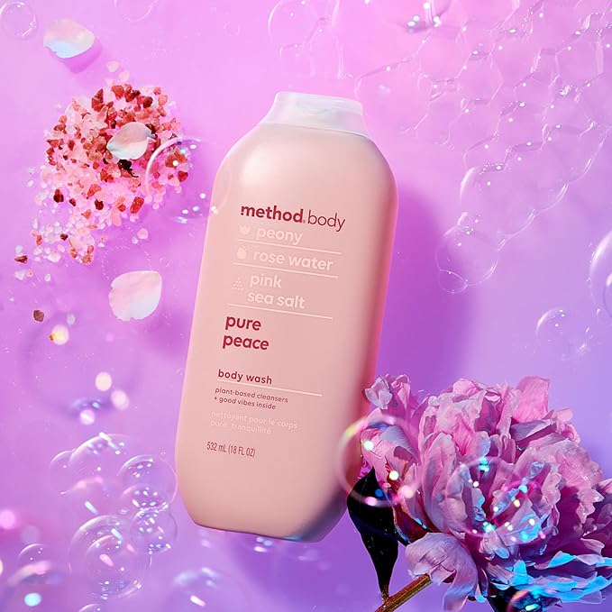 Method Body Wash Pure Peace Paraben and Phthalate Free 18 oz (Pack of 6)