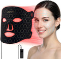 Red Light Therapy Mask for Face LED Face Mask Light Therapy with 7 Colors &amp Infrared Facial Skincare Device with Remote 10–30 Min Timer Silicone Mask for Radiant-Looking Skin at Home