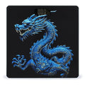 Digital Bathroom Scale for Body Weight Scale with Bright LCD Display High Accuracy Step-On Technology Auto On/Off Blue Chinese Dragon Digital Scales 400 Lbs /180kg