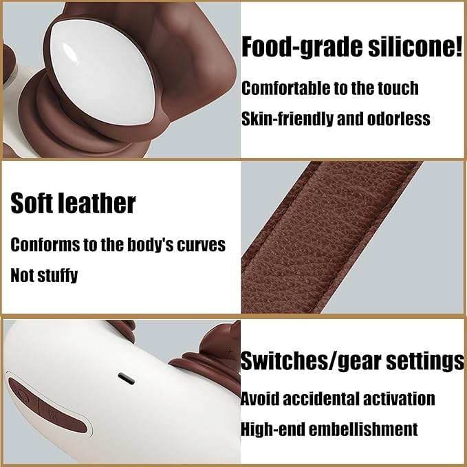 Heated Neck Massager Wireless Portable Shiatsu Neck and Back Massager 4D Kneading Massage Simulated Human Hand Design for Muscle Relax Gifts to Men Women