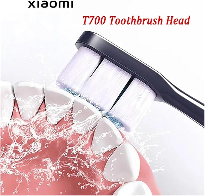 Compatible for Original Xiaomi Mijia Toothbrush Head T700 Sonic Electric Waterproof Soft Health Replacement Bristles(4 pcs)