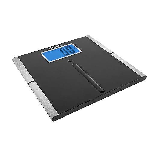 Escali Ultra Slim Easy Read Digital Bathroom Scale for Body Weight with Extra Large Display and High Capacity of 440 lb Batteries Included